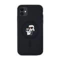 Pikkukuva 3 / 8: Karl Lagerfeld silikoninen Karl & Choupette MagSafe - iPhone 11 -suojakuori (musta)