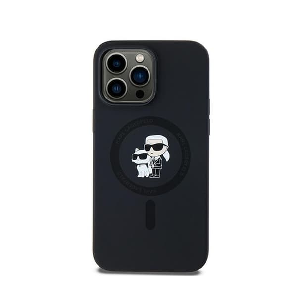 Karl Lagerfeld Silikon Karl & Choupette MagSafe - iPhone 14 Pro Max Skal (Svart)