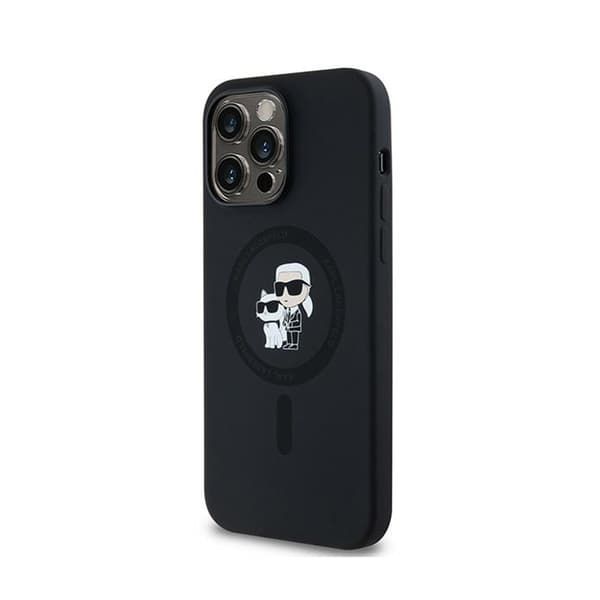 Karl Lagerfeld Silikon Karl & Choupette MagSafe - iPhone 14 Pro Max Skal (Svart)