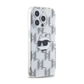 Miniatyrbillede 4 af 8: Karl Lagerfeld IML Choupette Hoved & Monogram - iPhone 15 Pro Etui (Klart)