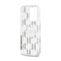 Miniatyrbillede 7 af 8: Karl Lagerfeld IML Choupette Hoved & Monogram - iPhone 15 Pro Etui (Klart)