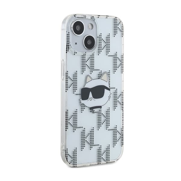 Karl Lagerfeld IML Choupette Head & Monogram - iPhone 15 / 14 / 13 -suojakuori (läpinäkyvä)
