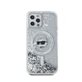 Miniatyrbillede 3 af 8: Karl Lagerfeld Liquid Glitter Choupette Head MagSafe - iPhone 12 / iPhone 12 Pro cover (gennemsigtigt)