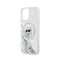 Miniatyrbillede 6 af 8: Karl Lagerfeld Liquid Glitter Choupette Head MagSafe - iPhone 12 / iPhone 12 Pro cover (gennemsigtigt)