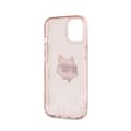 Pikkukuva 7 / 8: Karl Lagerfeld IML Choupette Head & Monogram - iPhone 13 -suojakuori (Vaaleanpunainen)