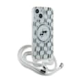 Miniatyrbillede 3 af 7: Karl Lagerfeld IML Crossbody Monogram Karl & Choupette Head MagSafe - Etui til iPhone 15 / 14 / 13 (gennemsigtig)