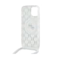 Miniatyrbillede 6 af 7: Karl Lagerfeld IML Crossbody Monogram Karl & Choupette Head MagSafe - Etui til iPhone 15 / 14 / 13 (gennemsigtig)