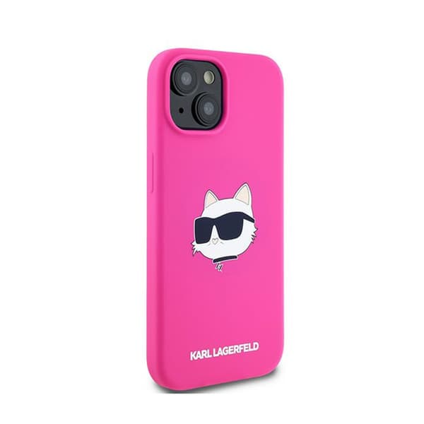 Karl Lagerfeld Silikone Choupette Head MagSafe - iPhone 15 Plus / 14 Plus Etui (Pink)