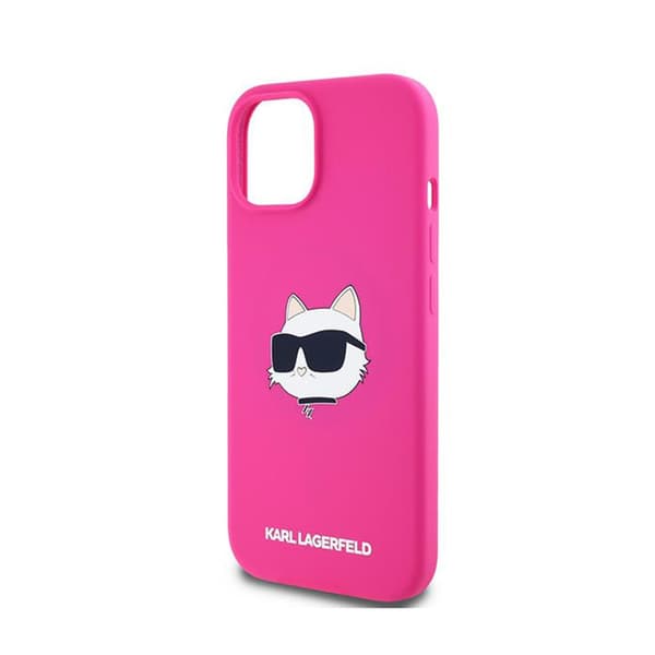 Karl Lagerfeld Silikone Choupette Head MagSafe - iPhone 15 Plus / 14 Plus Etui (Pink)