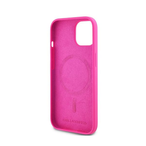 Karl Lagerfeld Silikone Choupette Head MagSafe - iPhone 15 Plus / 14 Plus Etui (Pink)