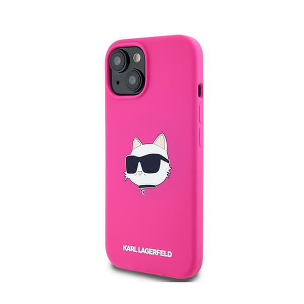 Karl Lagerfeld Silikone Choupette Head MagSafe - iPhone 15 Plus / 14 Plus Etui (Pink)