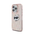 Pikkukuva 2 / 8: Karl Lagerfeld IML Choupette Head & Monogram - iPhone 13 Pro Max -suojakuori (Vaaleanpunainen)