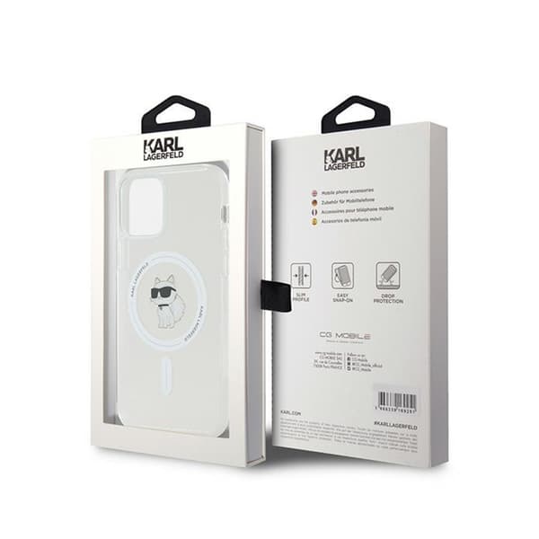 Karl Lagerfeld IML Choupette MagSafe - iPhone 12 / iPhone 12 Pro-skal (transparent)