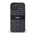 Pikkukuva 3 / 8: DKNY Nahkainen Mono Stripe & Metal Logo - iPhone 14 / 15 / 13 -kotelo (musta)