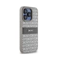 Pikkukuva 4 / 8: DKNY Leather Mono Stripe & Metal Logo - iPhone 15 Pro Max -kotelo (beige)