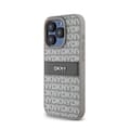 Pikkukuva 2 / 8: DKNY Leather Mono Stripe & Metal Logo - iPhone 15 Pro Max -kotelo (beige)
