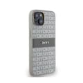 Pikkukuva 4 / 8: DKNY Nahkainen Mono Stripe & Metal Logo - iPhone 14 / 15 / 13 -kotelo (beige)