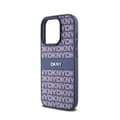 Pikkukuva 6 / 8: DKNY Leather Mono Stripe & Metal Logo - iPhone 15 Pro -kotelo (sininen)
