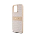 Pikkukuva 6 / 8: DKNY Leather Mono Stripe & Metal Logo - iPhone 15 Pro Max -kotelo (vaaleanpunainen)