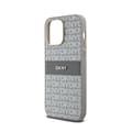 Pikkukuva 6 / 8: DKNY Leather Mono Stripe & Metal Logo - iPhone 14 Pro -kotelo (beige)