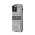 Pikkukuva 2 / 8: DKNY Leather Mono Stripe & Metal Logo - iPhone 14 Pro -kotelo (beige)