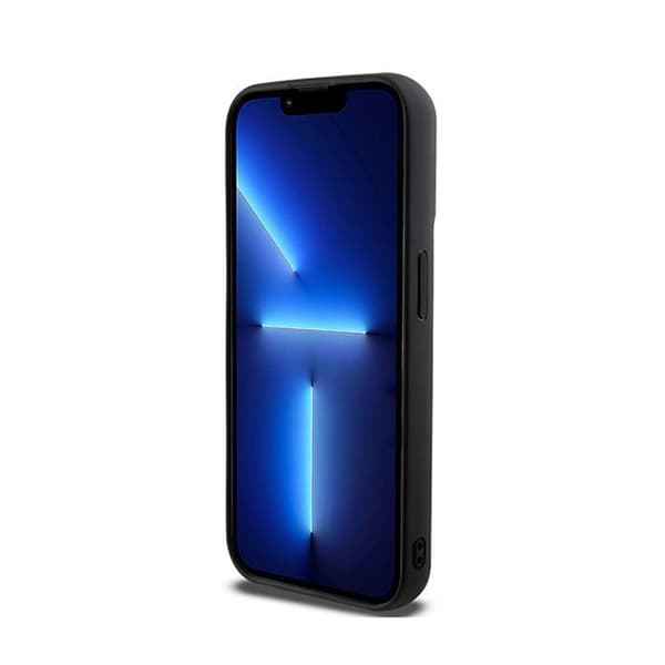 DKNY 3D-kumikuvio toistuvalla kuvioinnilla - iPhone 15 Pro -kotelo (musta)