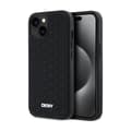 Pikkukuva 1 / 8: DKNY 3D-kumikuvio toistuvalla kuviolla - iPhone 15 / 14 / 13 -kotelo (musta)