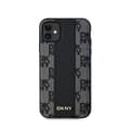 Pikkukuva 3 / 8: DKNY Nahkaruutukuvioinen Mono Pattern MagSafe - iPhone 11 -kotelo (musta)