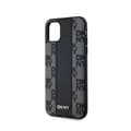 Pikkukuva 6 / 8: DKNY Nahkaruutukuvioinen Mono Pattern MagSafe - iPhone 11 -kotelo (musta)