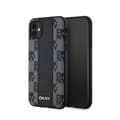 Pikkukuva 1 / 8: DKNY Nahkaruutukuvioinen Mono Pattern MagSafe - iPhone 11 -kotelo (musta)