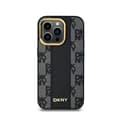 Miniatyrbillede 3 af 8: DKNY Læder MagSafe med Ternet Monomønster - iPhone 13 Pro Max Etui (Sort)