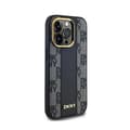 Miniatyrbillede 4 af 8: DKNY Læder MagSafe med Ternet Monomønster - iPhone 13 Pro Max Etui (Sort)