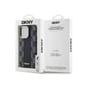 Miniatyrbillede 8 af 8: DKNY Læder MagSafe med Ternet Monomønster - iPhone 13 Pro Max Etui (Sort)
