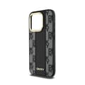 Pikkukuva 6 / 8: DKNY Nahkaruutukuvioinen Mono Pattern MagSafe - iPhone 15 Pro -kotelo (musta)