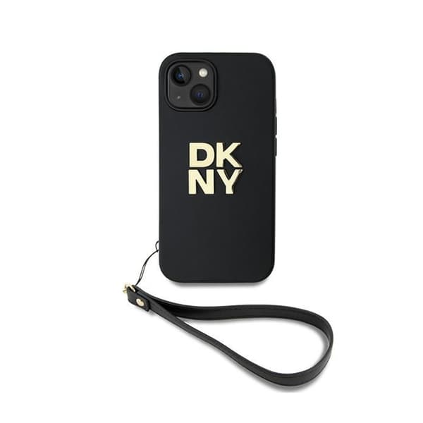 DKNY-ranneke Stock Logolla - iPhone 14 / 15 / 13 -kotelo (musta)