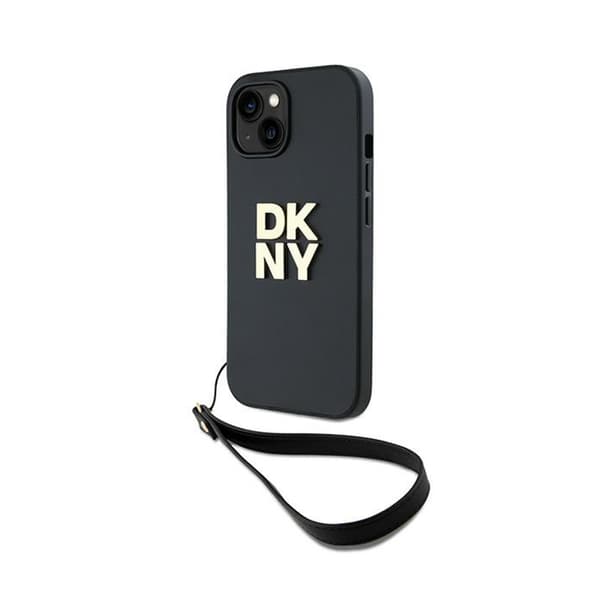 DKNY-ranneke Stock Logolla - iPhone 14 / 15 / 13 -kotelo (musta)