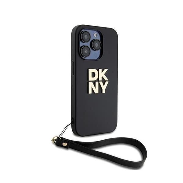 DKNY-ranneke Stock Logolla - iPhone 15 Pro -kotelo (musta)