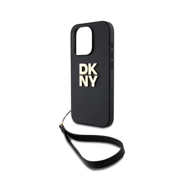 DKNY-ranneke Stock Logolla - iPhone 15 Pro -kotelo (musta)