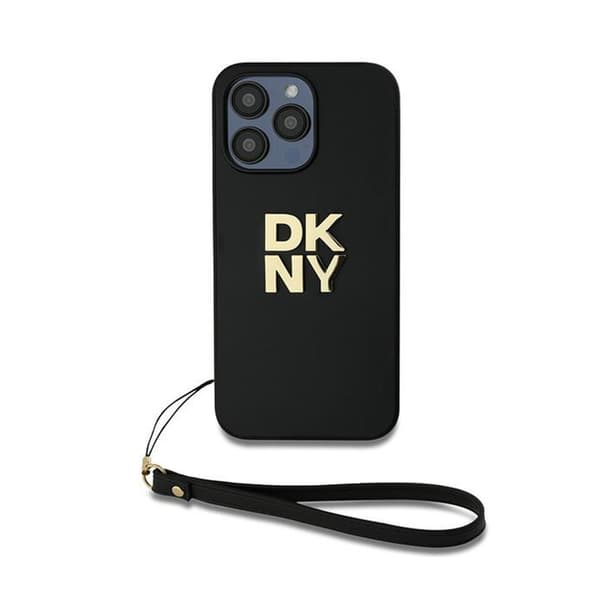 DKNY-ranneke Stock Logolla - iPhone 15 Pro Max -kotelo (musta)