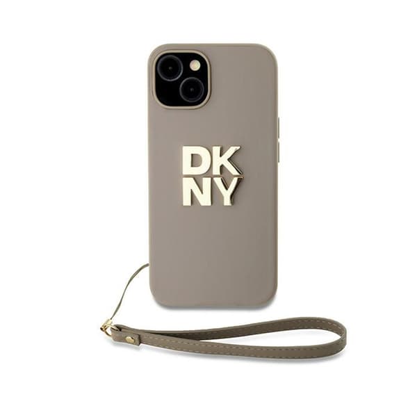 DKNY-ranneke Stock Logo - iPhone 15 Plus -kotelo (beige)