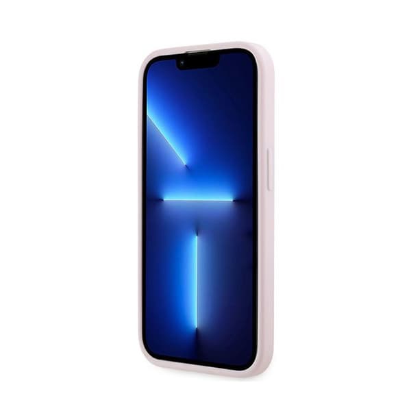 Karl Lagerfeld Diagonal Quilted Script - iPhone 14 Pro Max cover (lyserød)