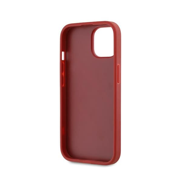 Karl Lagerfeld Diagonal Quilted Script - iPhone 15 / 14 / 13-skal (rött)