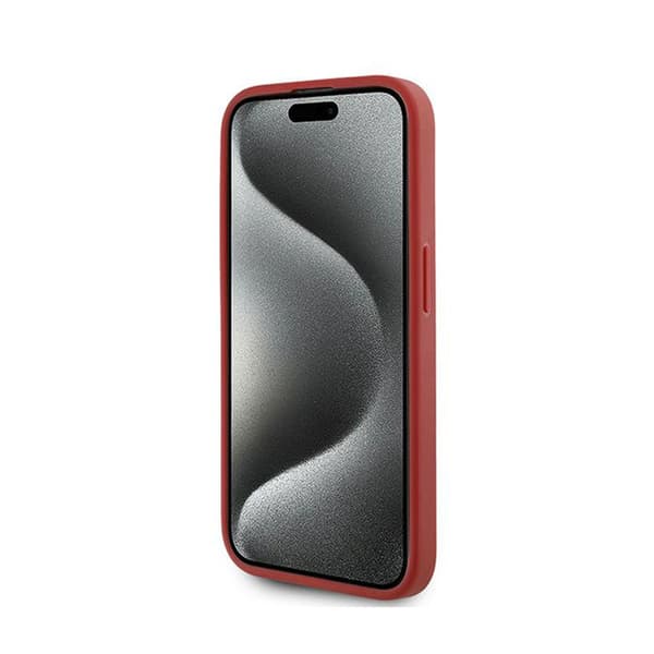 Karl Lagerfeld Diagonal Quilted Script - iPhone 15 Pro Max cover (rød)