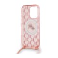 Miniatyrbillede 6 af 7: Karl Lagerfeld IML Crossbody Monogram Karl & Choupette Head MagSafe - iPhone 15 Pro cover (lyserød)