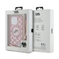 Miniatyrbillede 7 af 7: Karl Lagerfeld IML Crossbody Monogram Karl & Choupette Head MagSafe - iPhone 15 Pro cover (lyserød)