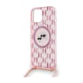 Miniatyrbillede 5 af 7: Karl Lagerfeld IML Crossbody Monogram Karl & Choupette Head MagSafe - iPhone 15 / 14 / 13 Cover (Pink)