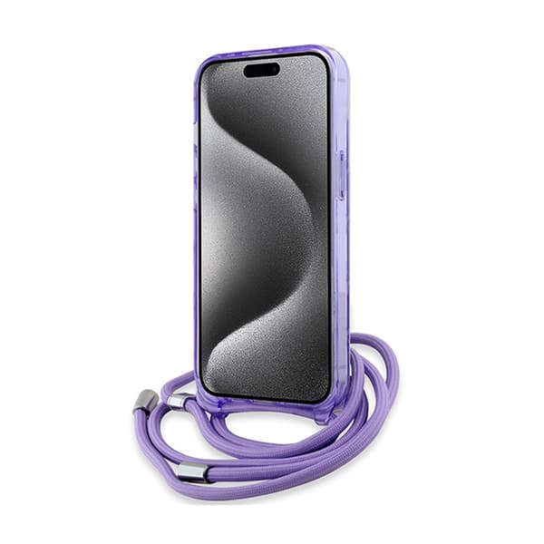 Karl Lagerfeld IML Crossbody Monogram Karl & Choupette Head MagSafe - iPhone 15 / 14 / 13 Cover (Lilla)