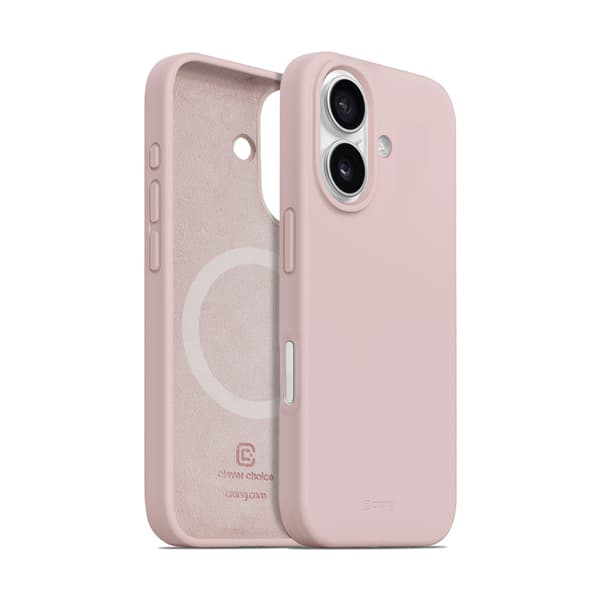 Crong Color Cover Magnetic - iPhone 16 MagSafe -kotelo (hiekanpunainen)