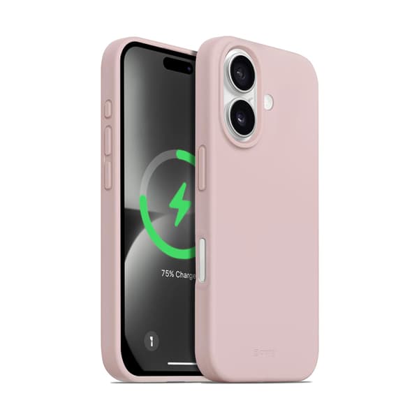 Crong Color Cover Magnetic - iPhone 16 MagSafe -kotelo (hiekanpunainen)