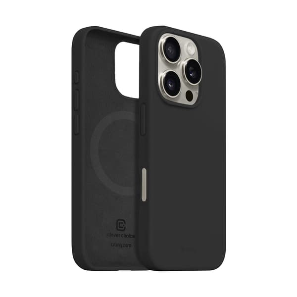 Crong Color Cover Magnetic - iPhone 16 Pro MagSafe -kotelo (musta)